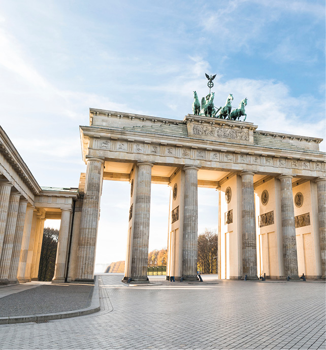 Brandenburg Gate in Berlin, Germany